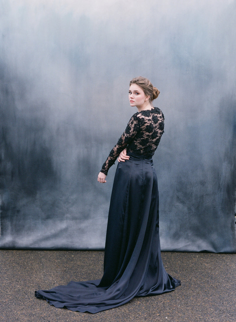 black top lace dress Buy Lipsy Asymmetrical Fit and Flare Midi from Next USA piece look The Eloise Dress in Black