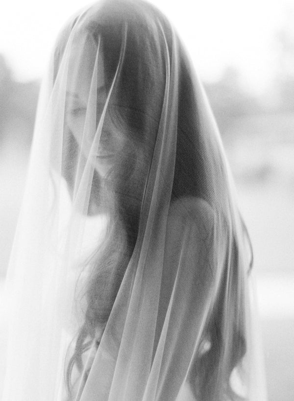 Ivory French Silk Tulle Bridal Wedding Veil 