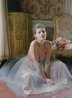 Vintage Pink And Grey Tulle Dress | Florence Emily Riggs Vintage Pink And Grey Tulle Dress | Florence Emily Riggs